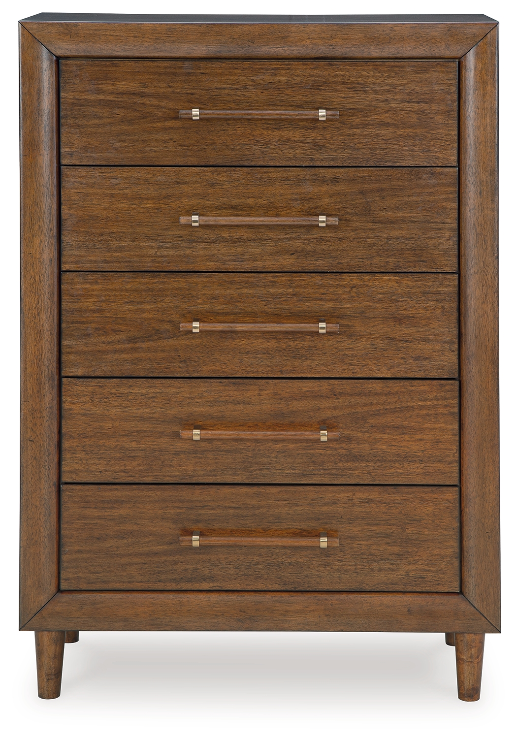 Lyncott - Five Drawer Chest - Brown - Image 4
