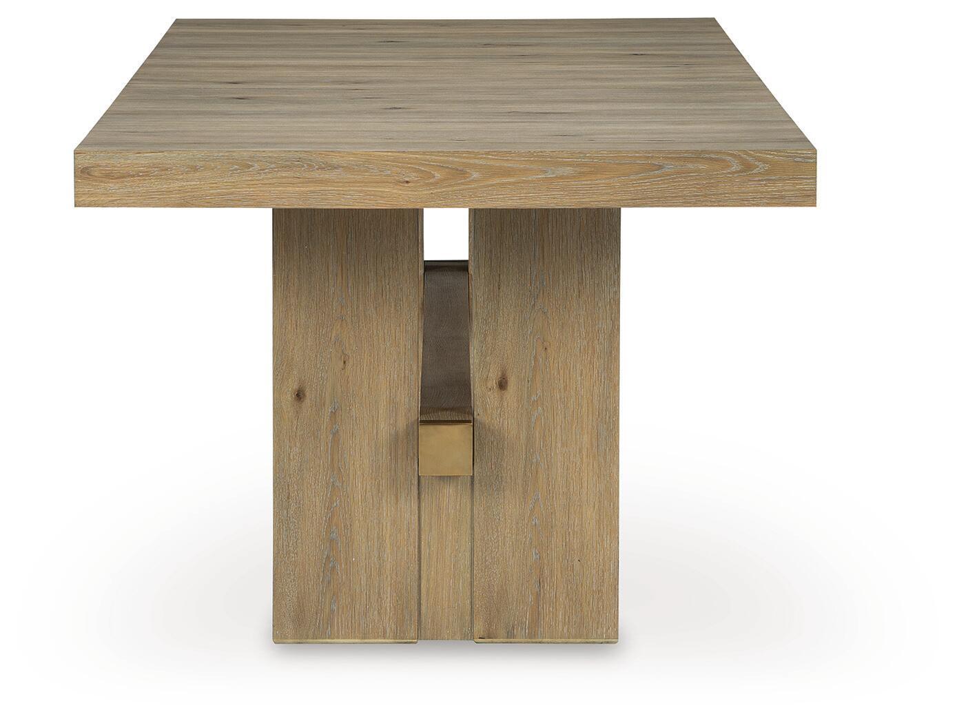 Lasinger - Rectangular Dining Room Extension Table - Light Brown - Image 4