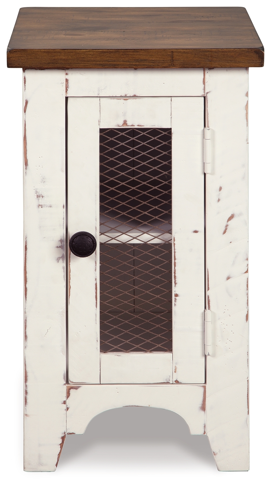 Wystfield - Chair Side End Table - White / Brown - Image 5