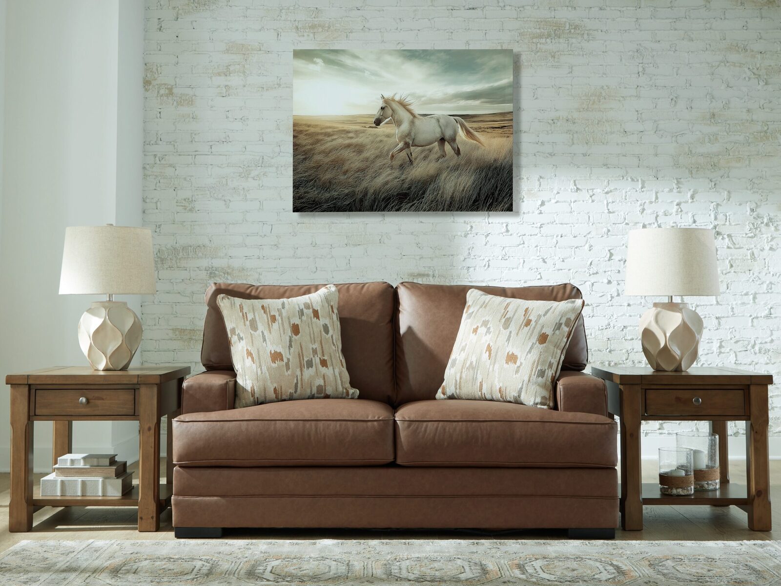 VillaCourt - Loveseat - Caramel - Image 2