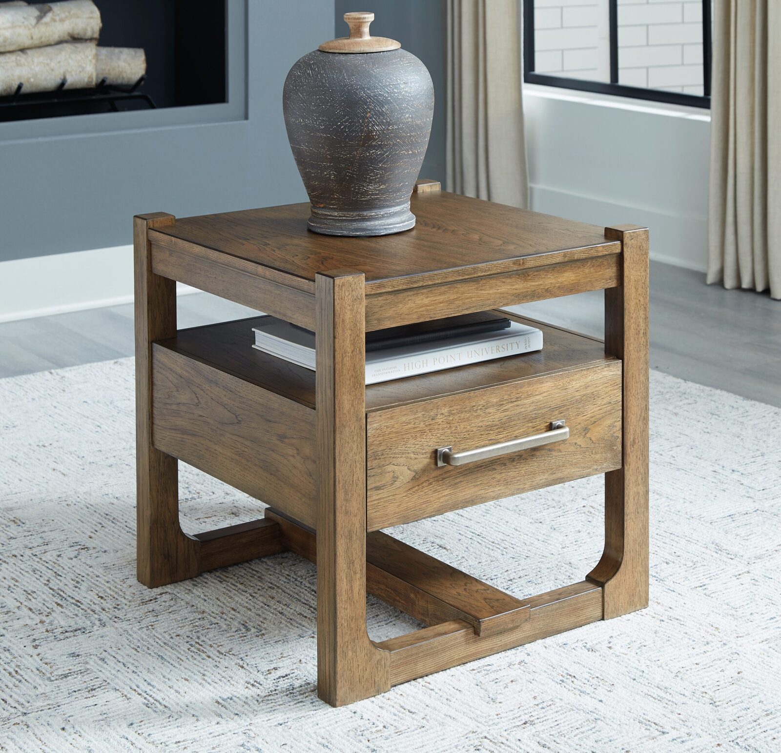 Cabalynn - Square End Table - Light Brown - Image 2