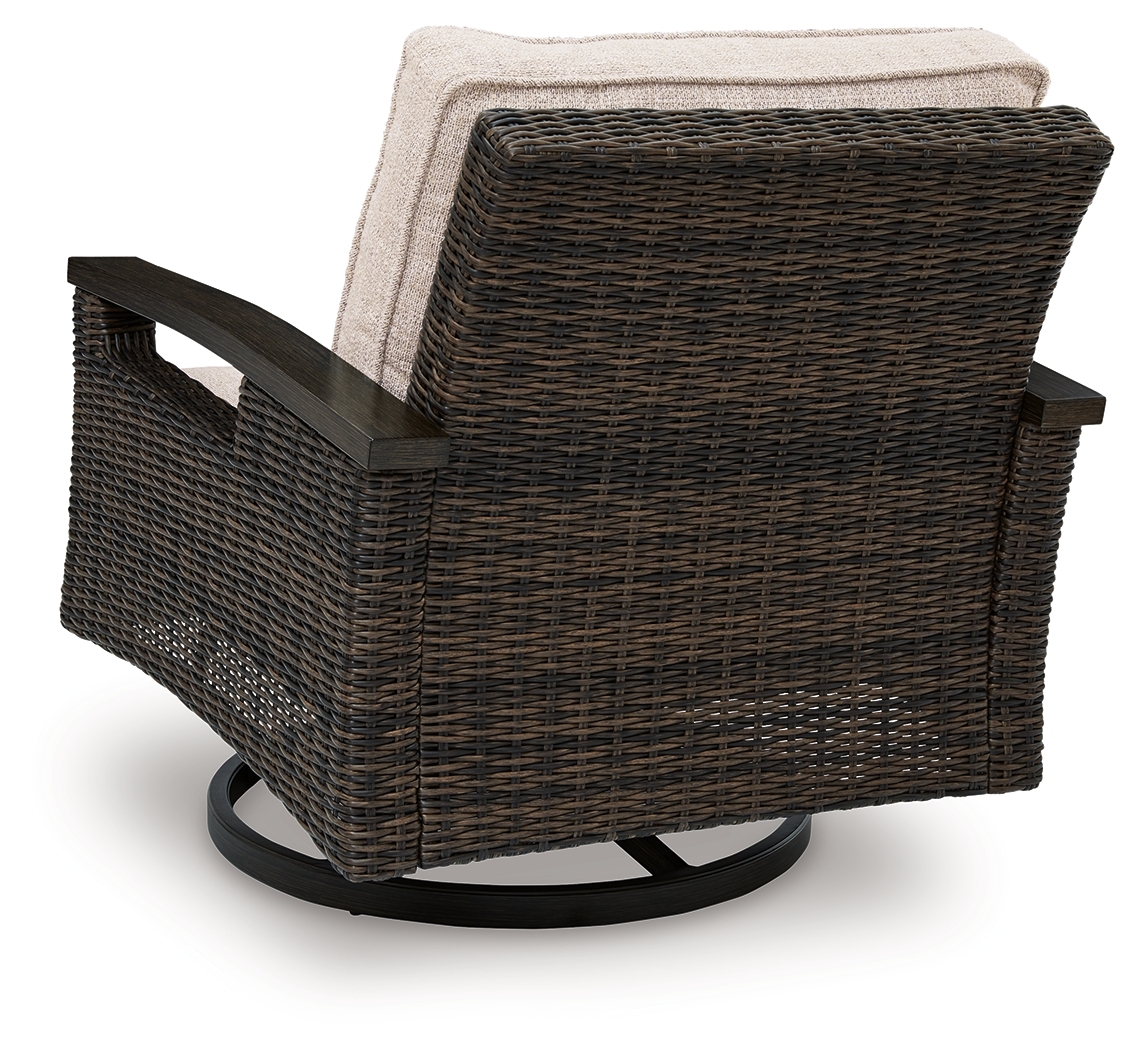 Monterey Point - Swivel Lounge Chair (Set of 2) - Dark Brown - Image 5