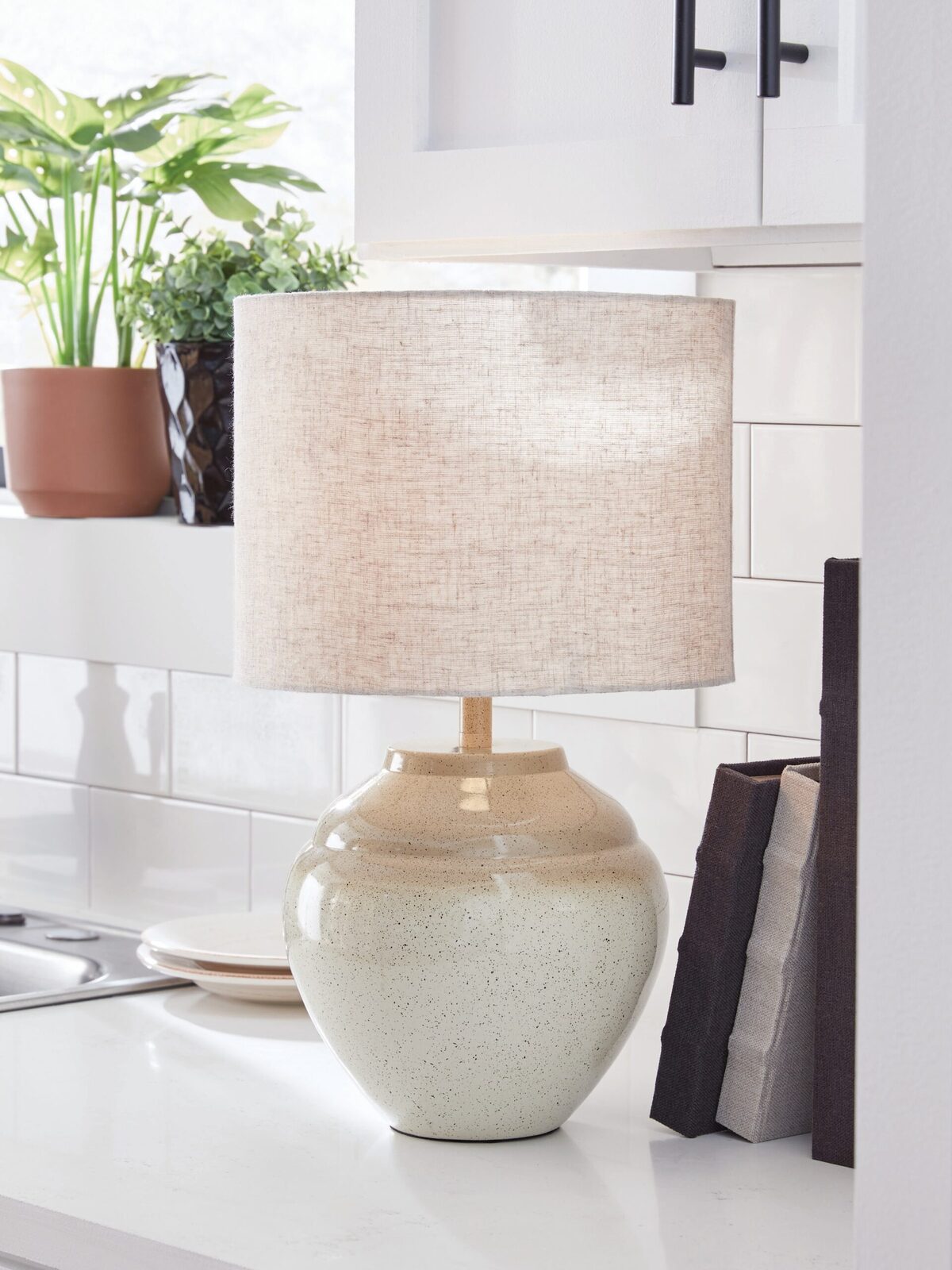 Waldish - Metal Table Lamp - Cream / Beige - Image 2