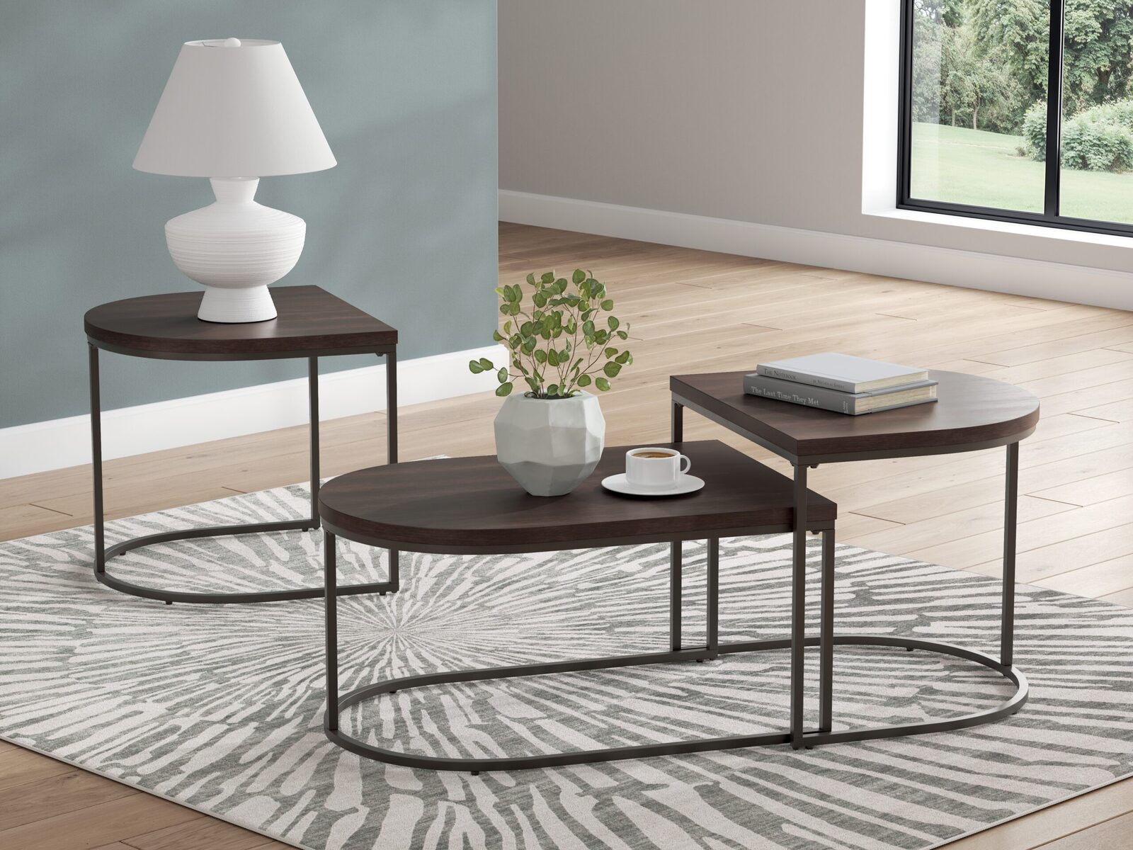 Vanmore - Occasional Table Set (Set of 3) - Dark Brown - Image 2