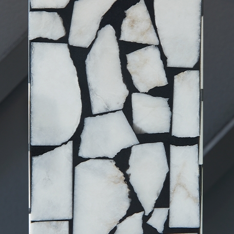 Macaria - Marble Table Lamp - White / Black - Image 5