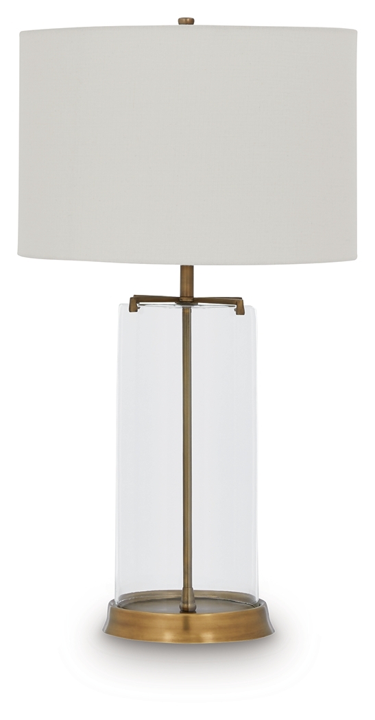 Gizeh - Glass Table Lamp - Clear / Gold Finish