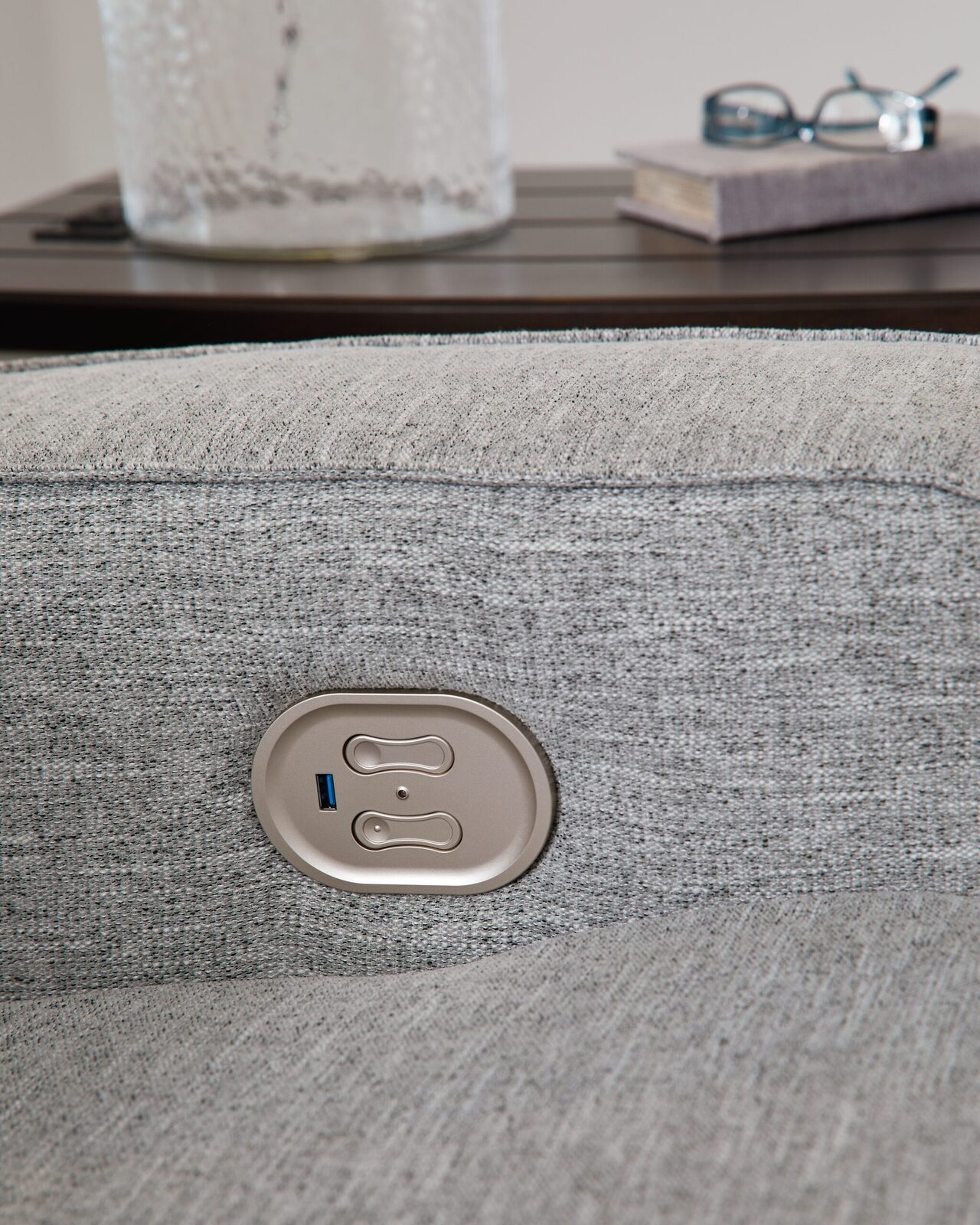 Biscoe - Power Reclining Sofa With Adj Headrest - Pewter - Image 7