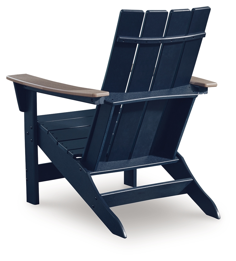 East Beach - Adirondack Chair - Black / Beige - Image 4