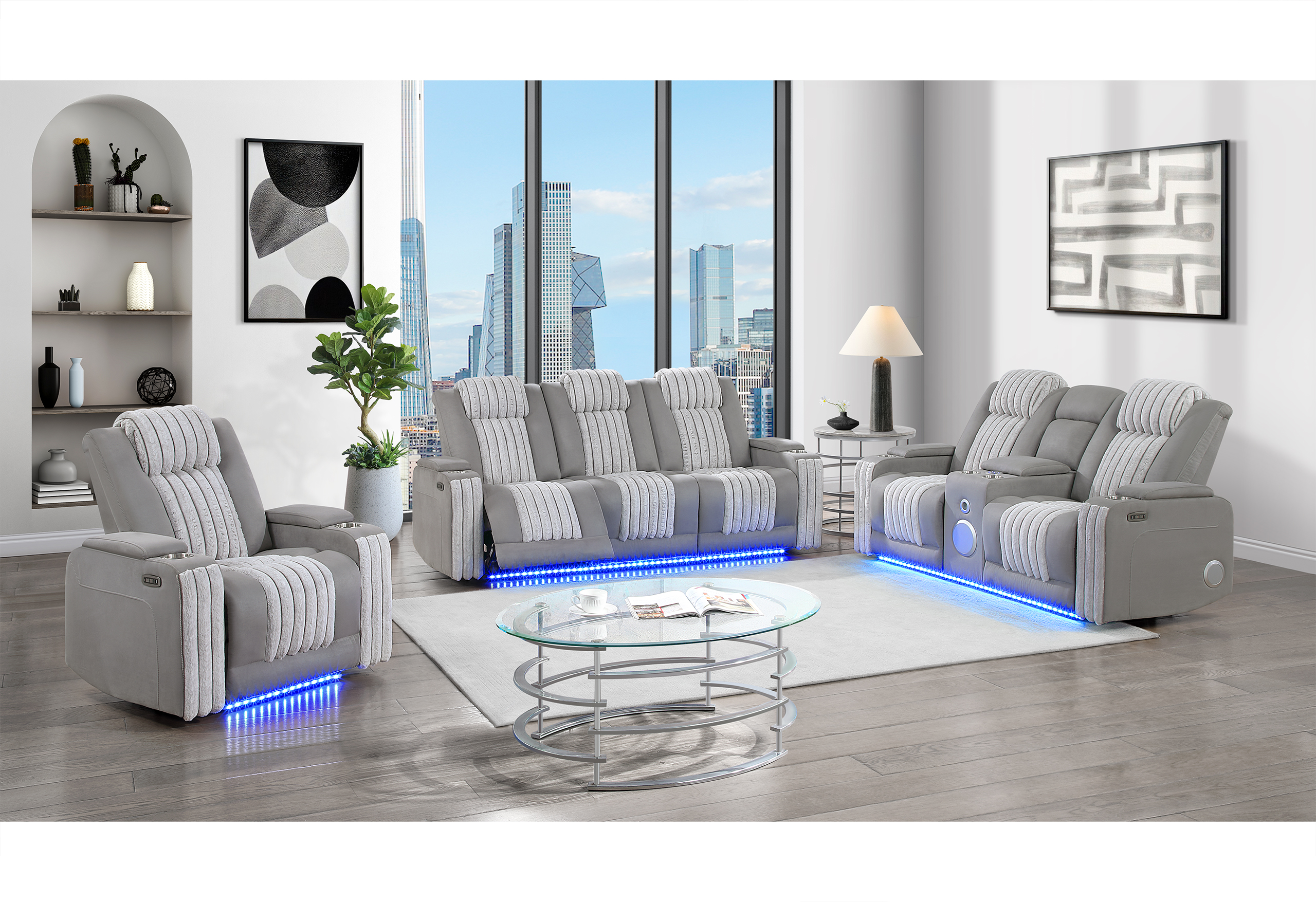 U8000 - Living Room Set - Gray - Image 5