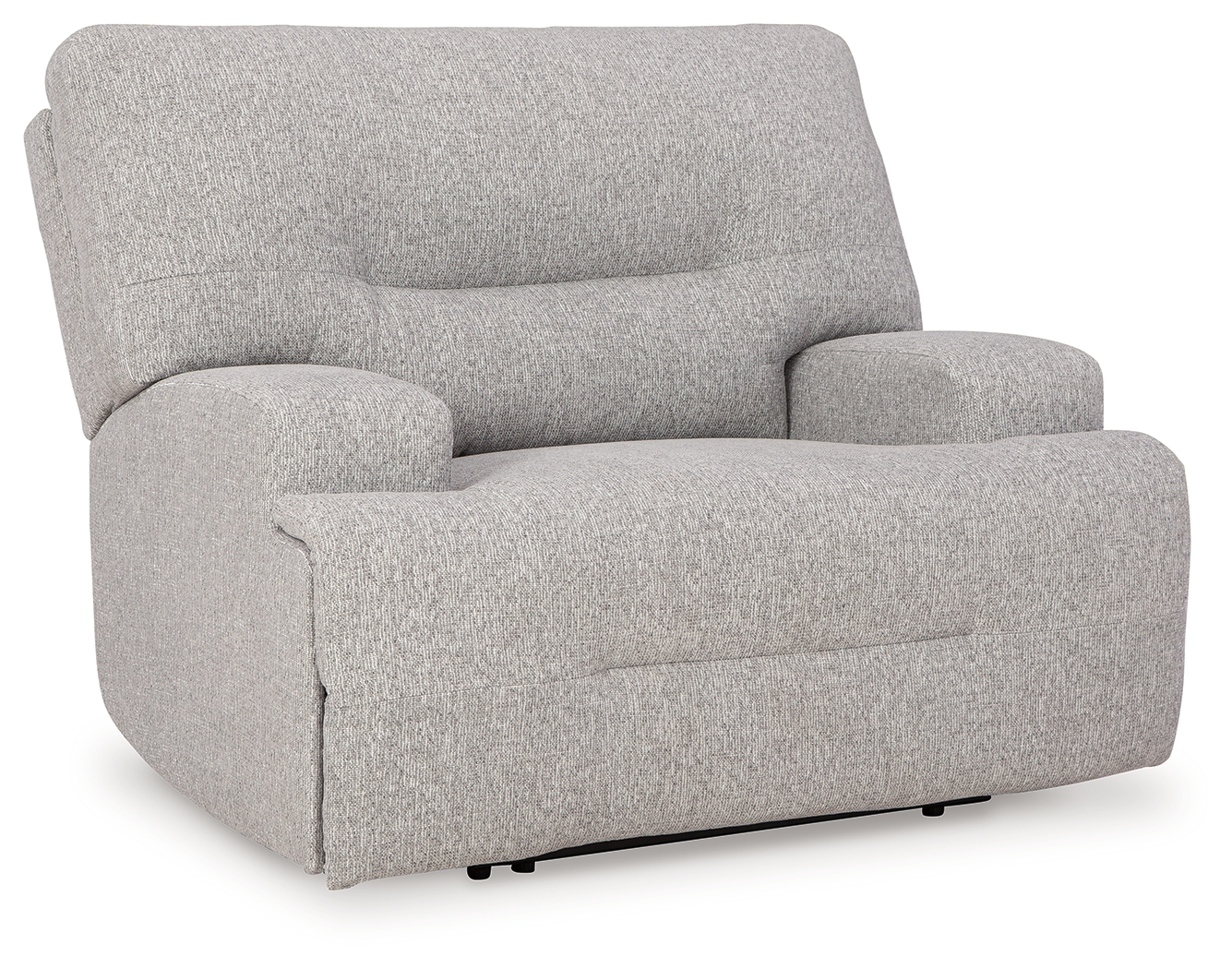 Acklen Place - 4 Pc. - 3-Piece Power Reclining Sectional Sofa With Raf Chaise, Wide Seat Power Recliner - Pewter - Image 5