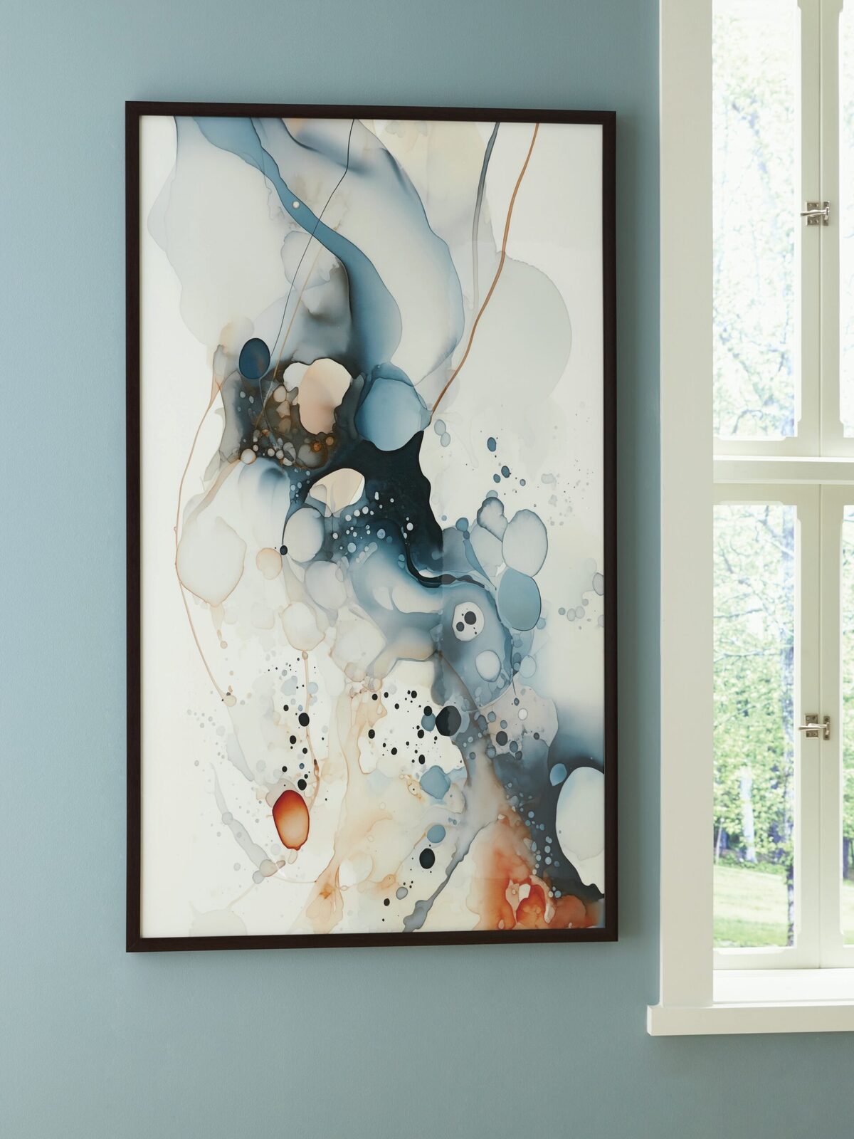 Foxenburg - Wall Art - Blue / Amber / White - Image 2
