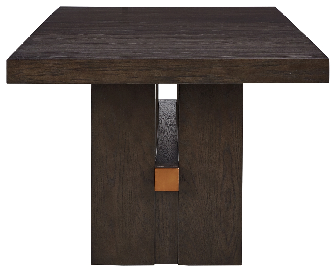 Burkhaus - Rectangular Dining Room Extension Table - Dark Brown - Image 5