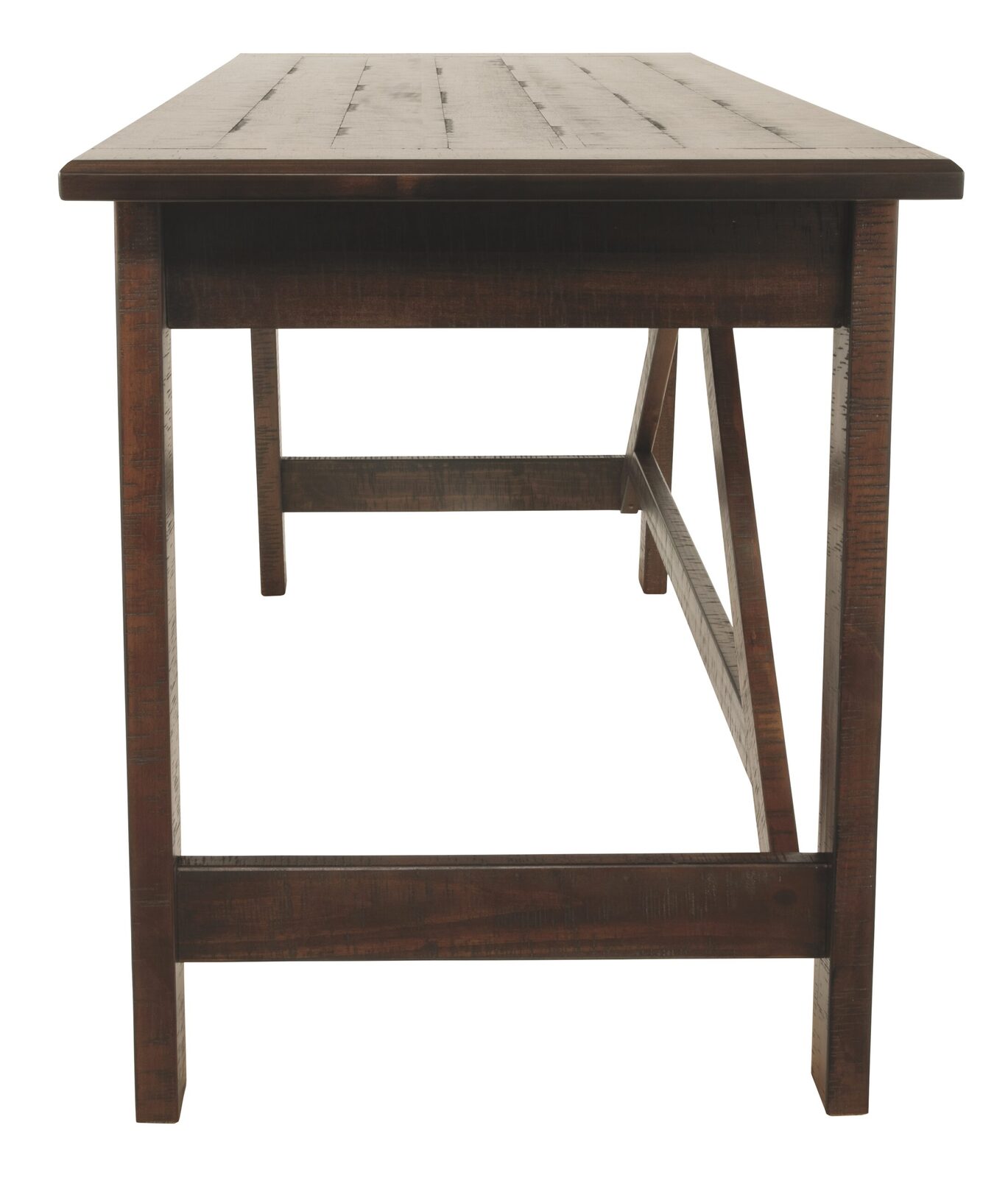 Baldridge - Home Office Large Leg Desk - Rustic Brown - Image 10