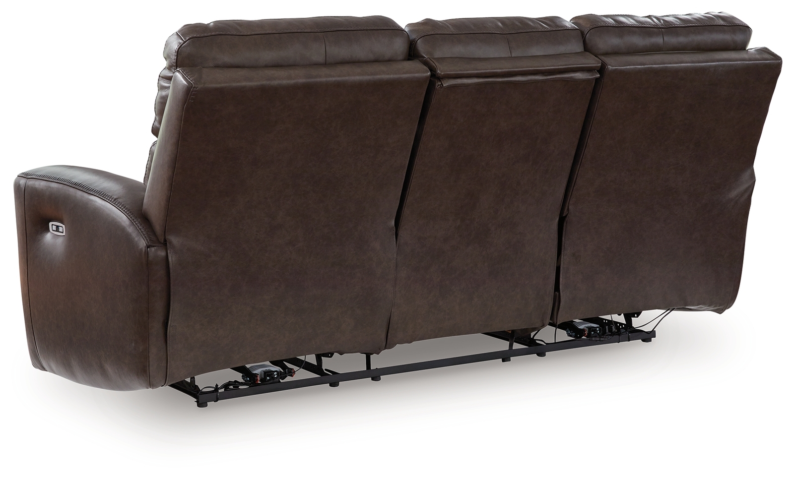 Crossplex - Power Reclining Sofa With Adjustable Headrest - Smoke - Image 4