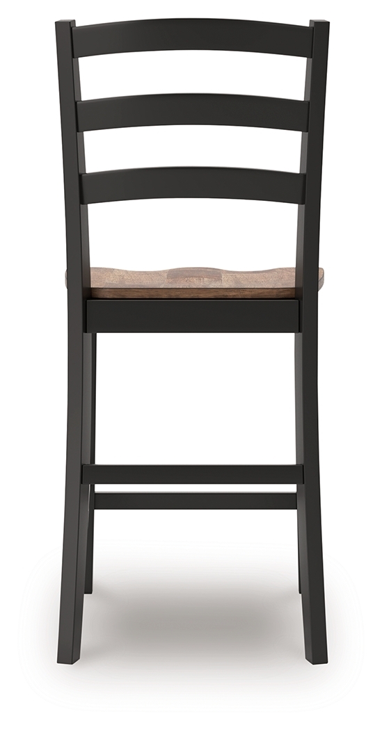 Wildenauer - Barstool (Set of 2) - Brown / Black - Image 4