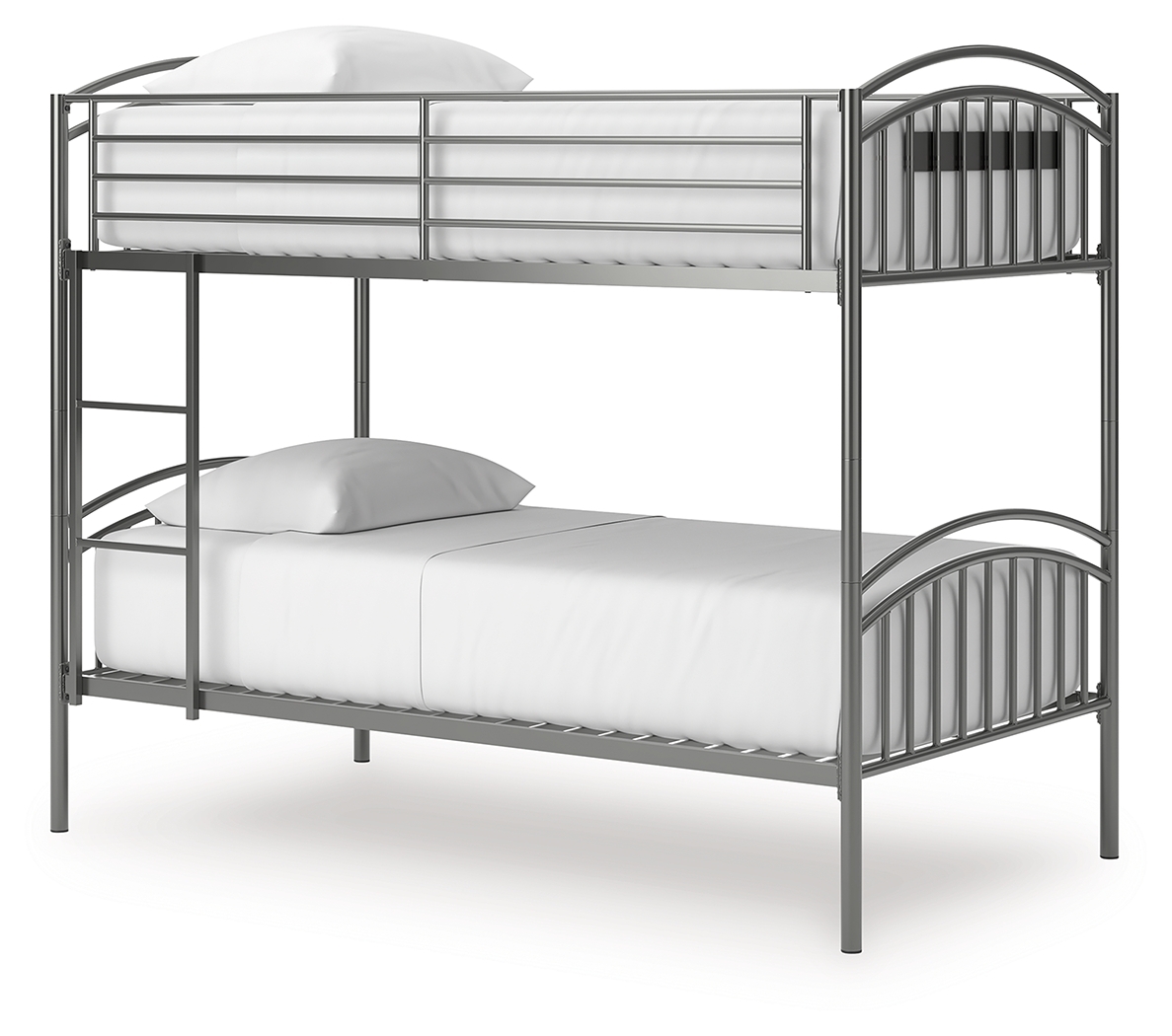 Lanceburg - Twin/Twin Bunk Bed With Ladder - Gray - Image 3