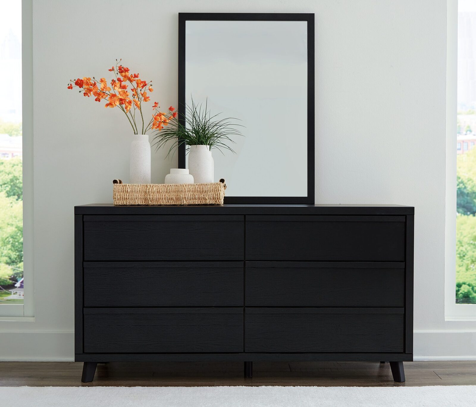 Danziar - Dresser And Mirror - Black - Image 4