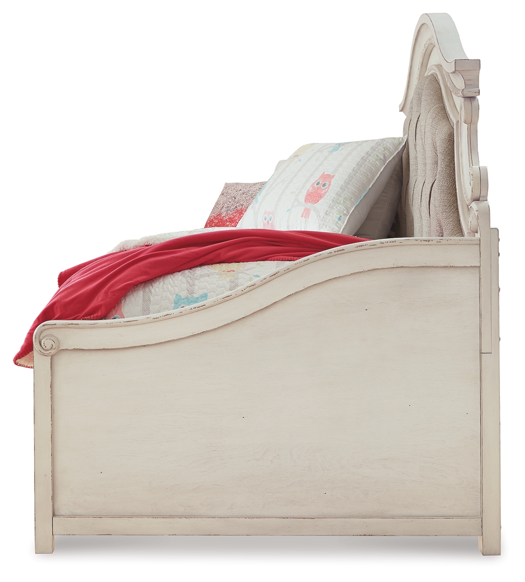 Realyn - Twin Day Bed With Storage - Chipped White - Image 3