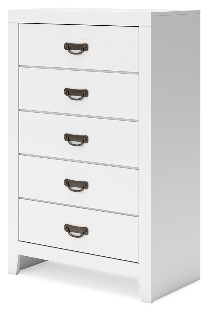 Binterglen - Five Drawer Chest - White - Image 3