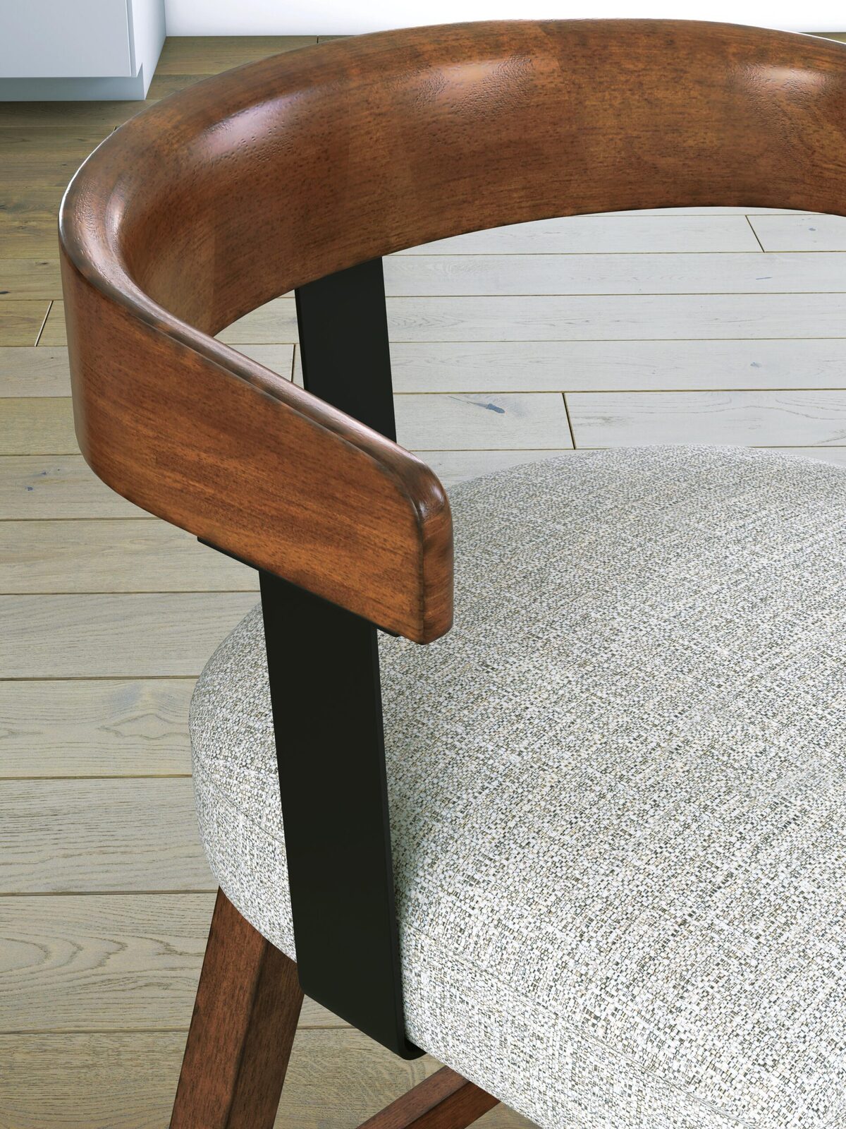 Ralene - Upholstered Swivel Barstool (Set of 2) - Medium Brown - Image 9