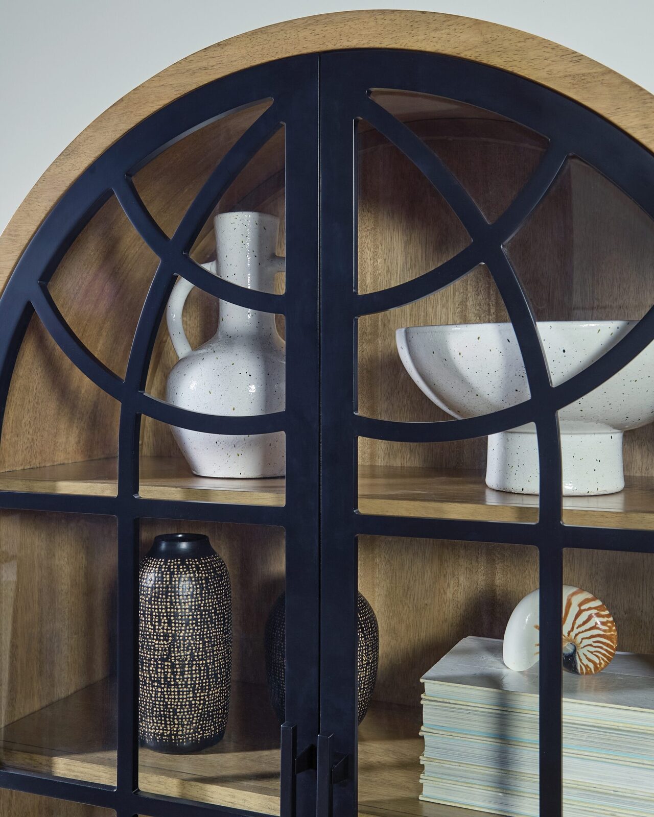 Gwenwich - Accent Cabinet - Natural / Black - Image 6