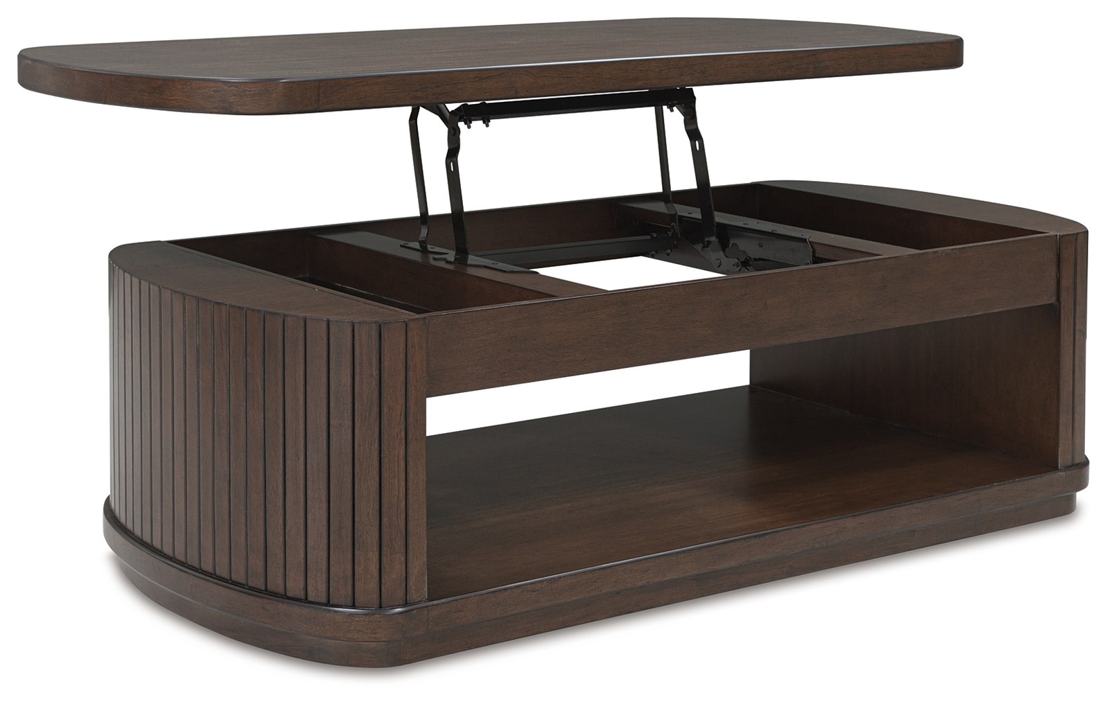Korestone - Lift Top Cocktail Table - Dark Brown - Image 3