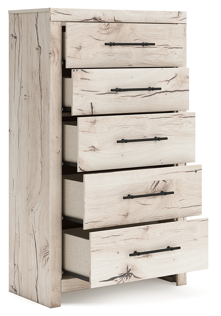 Lawroy - Five Drawer Chest - Light Natural - Image 3