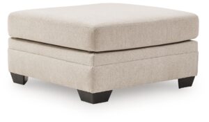 Mandi Point - Oversized Accent Ottoman - Marble