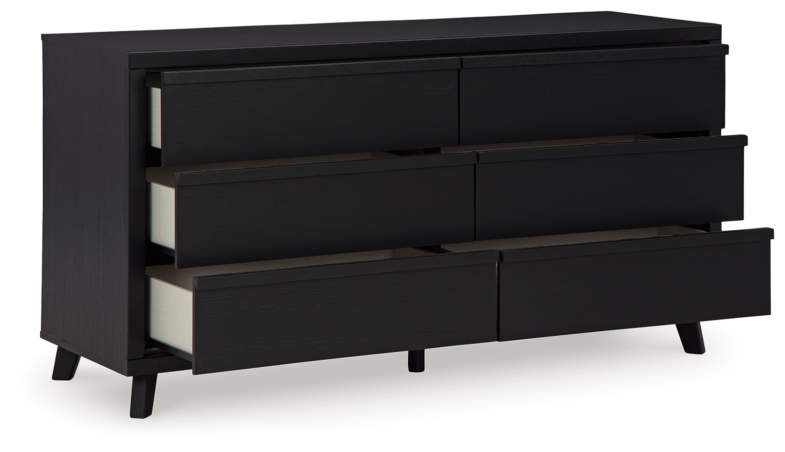 Danziar - Six Drawer Dresser - Black - Image 3