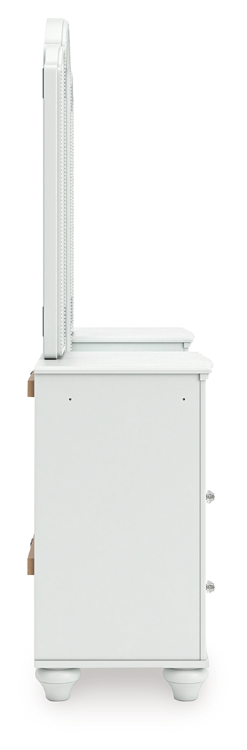 Kozlani - Vanity With Mirror - White - Image 9