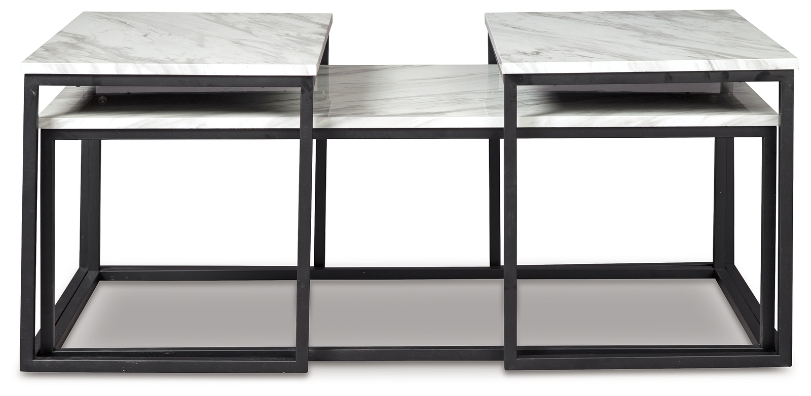 Donnesta - Occasional Table Set (Set of 3) - Gray / Black - Image 4