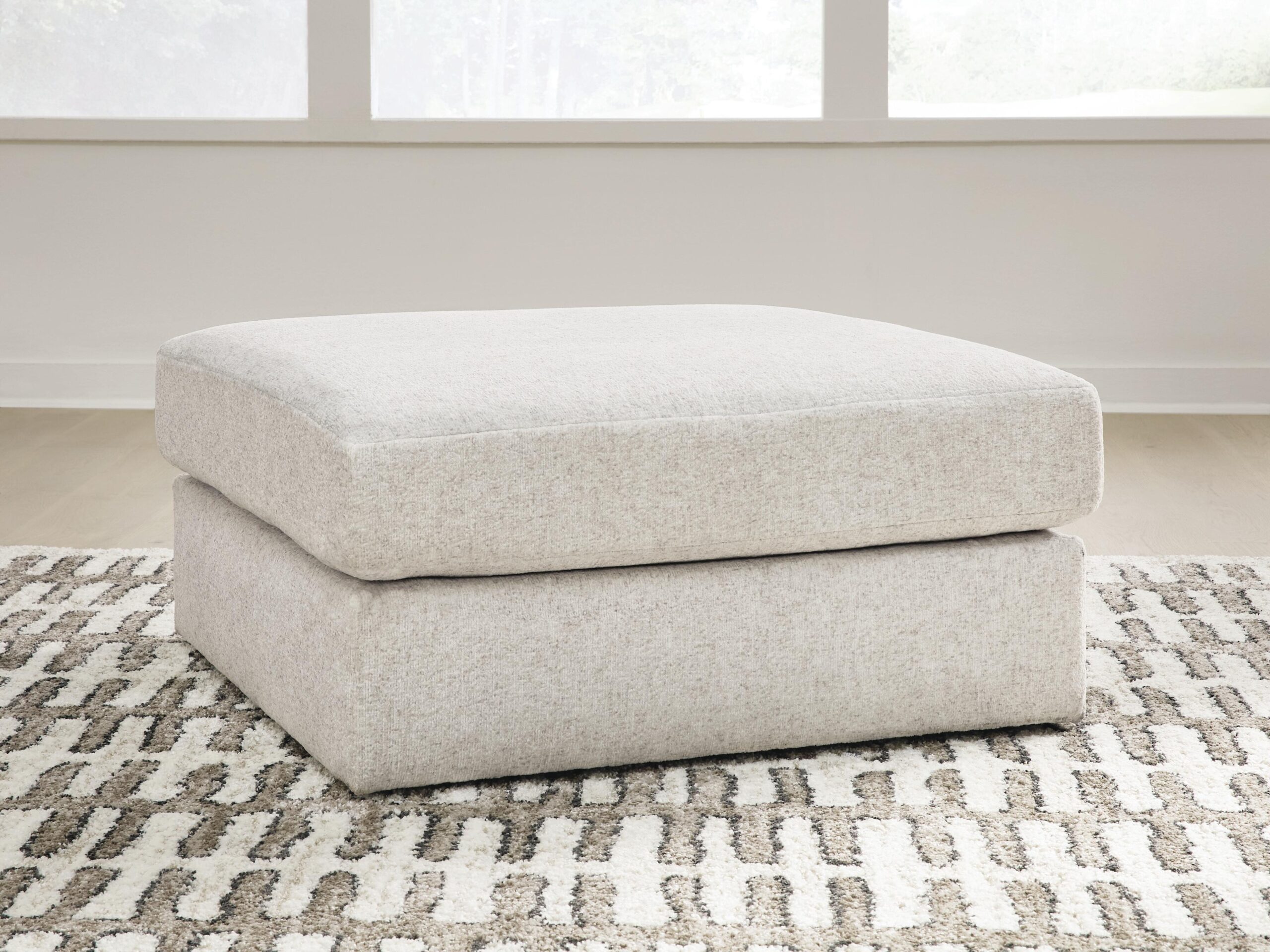 Kestrie - Oversized Accent Ottoman - Feathered - Image 2