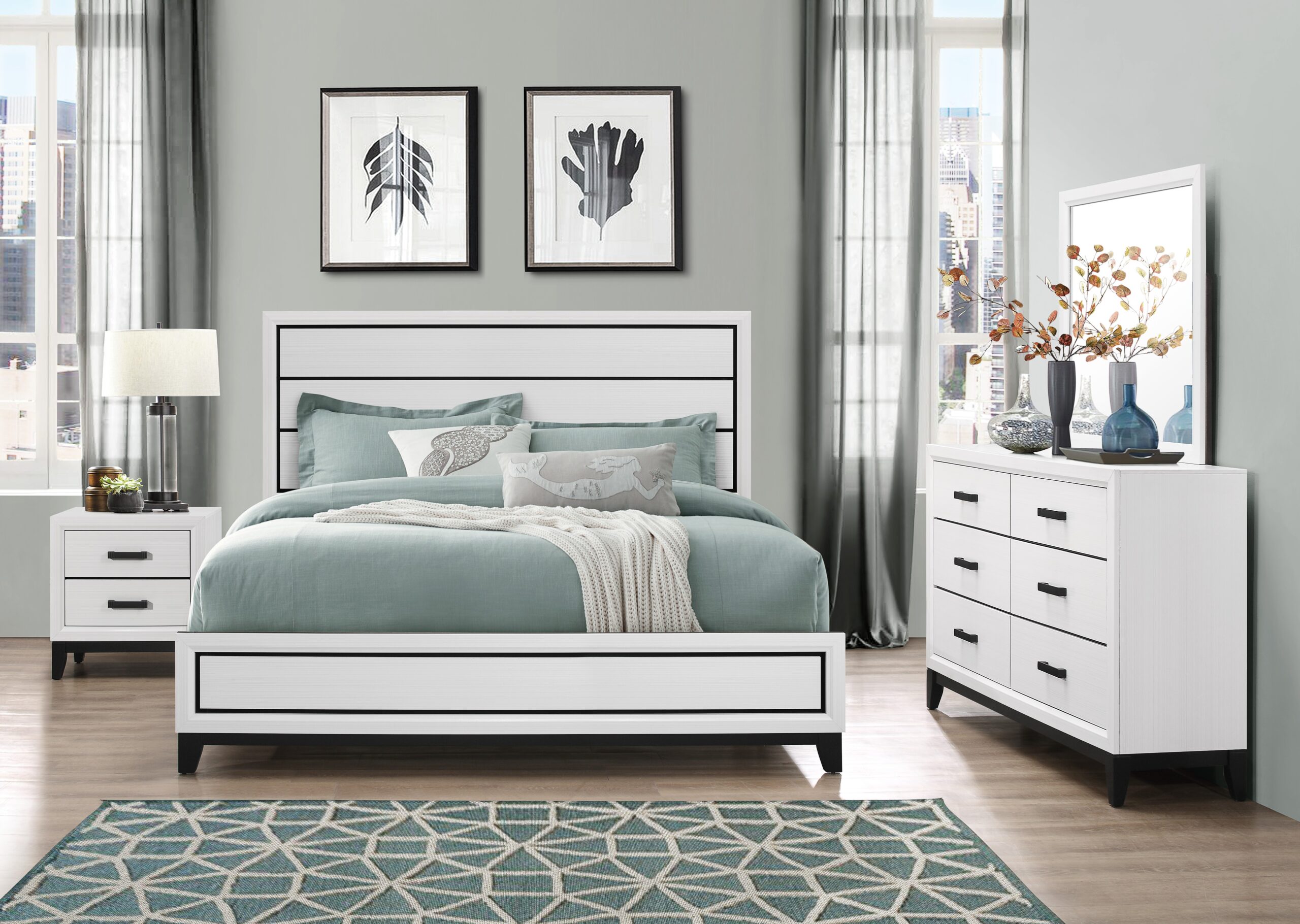 Kate - King Bedroom Set - White