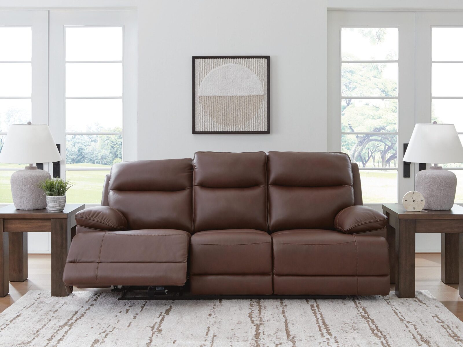 Vonryan - Power Reclining Sofa With Adj Headrest - Tobacco - Image 2
