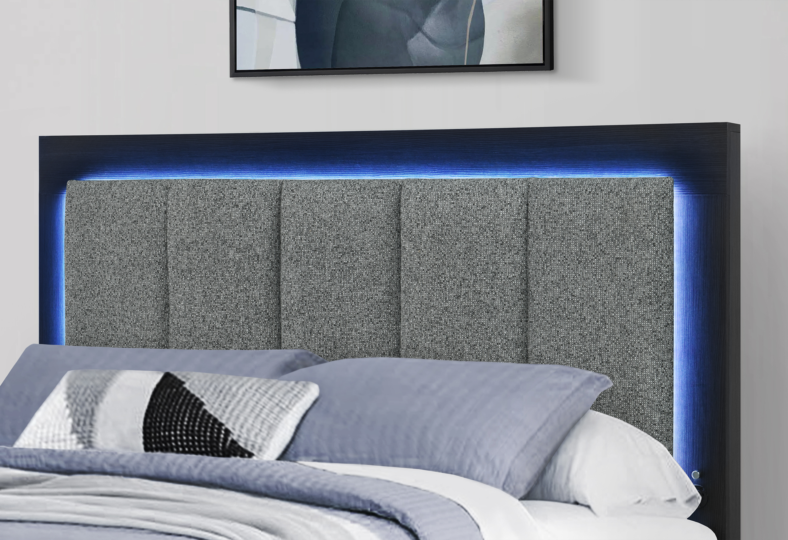 Emma - Full Bed - Black / Gray - Image 2