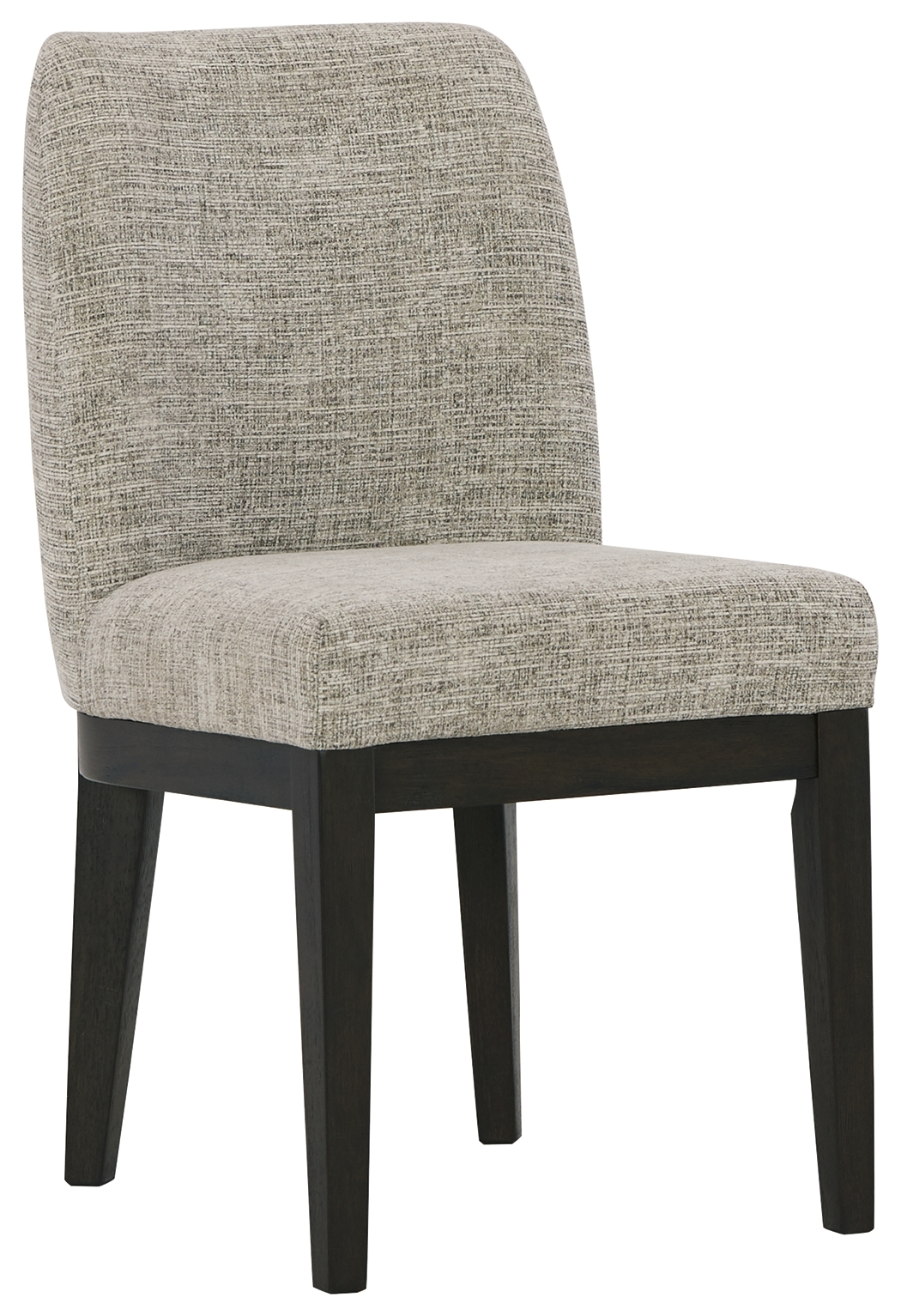 Burkhaus - Dining UPH Side Chair (Set of 2) - Beige / Dark Brown - Image 3