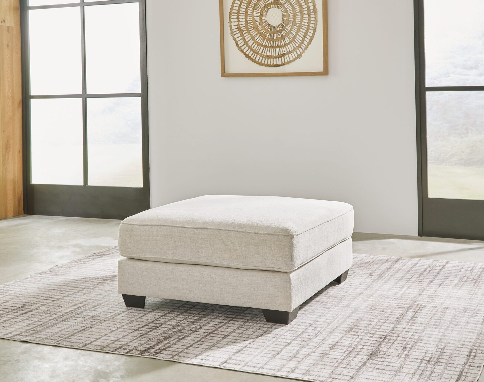 Lerenza - Oversized Accent Ottoman - Birch - Image 2