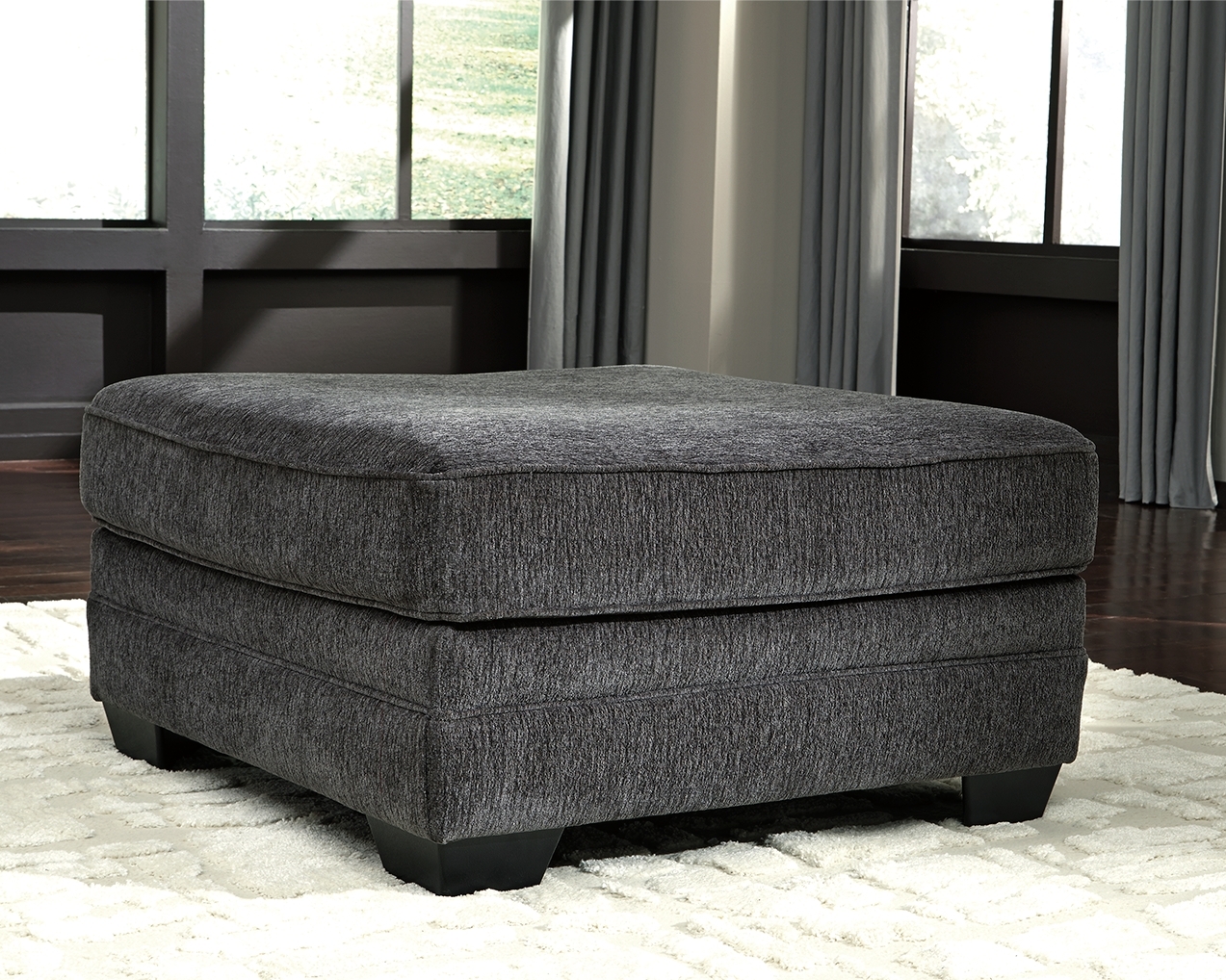 Tracling - Oversized Accent Ottoman - Slate - Image 2