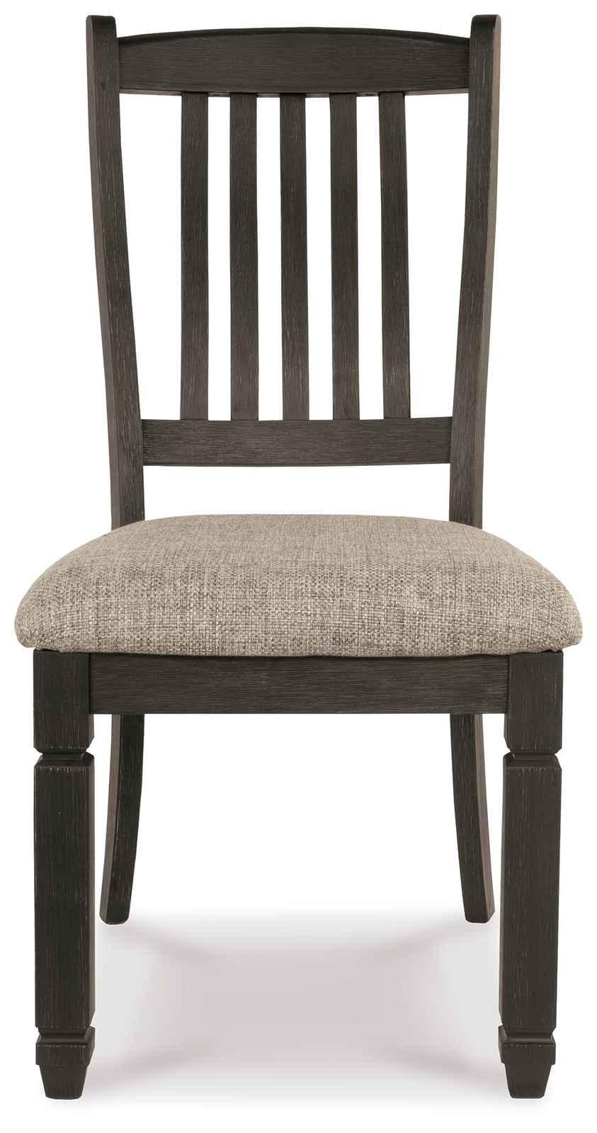 Tyler Creek - Dining UPH Side Chair (Set of 2) - Slatback - Black / Grayish Brown - Image 4