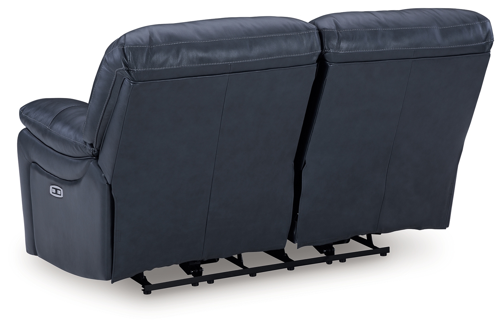 Leesworth - 3 Pc. - Power Reclining Sofa, Power Reclining Loveseat, Power Rocker Recliner - Ocean - Image 10