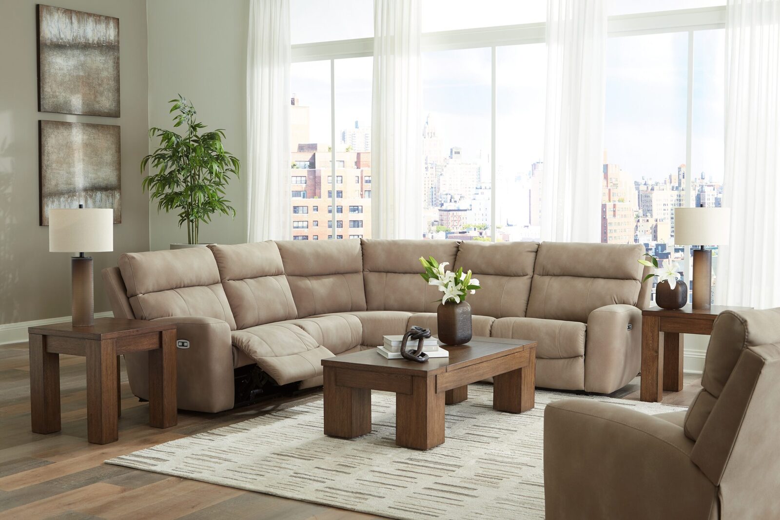Next-Gen Durapella - Power Reclining Sectional Set - Image 3
