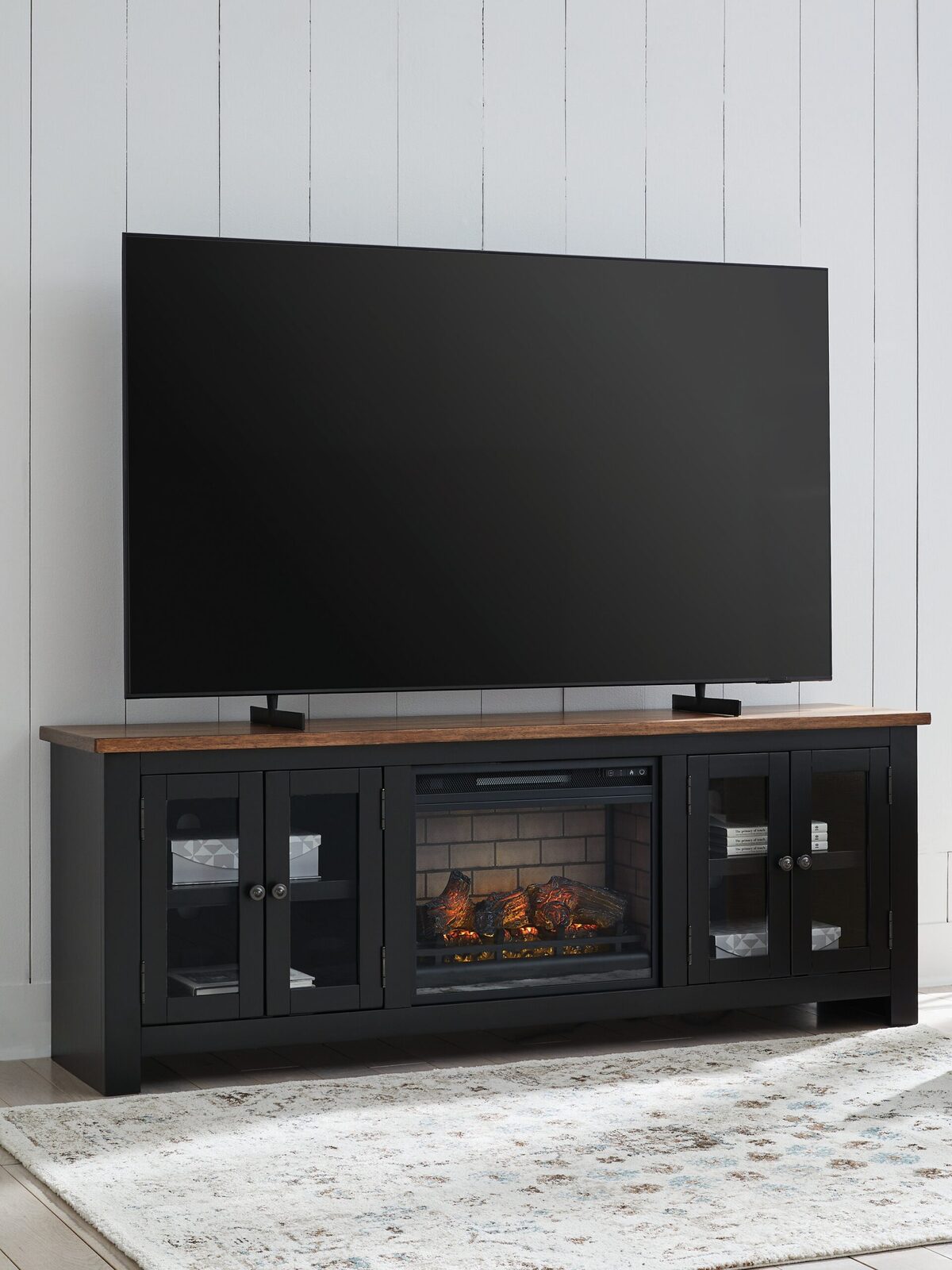 Wildenauer - 76" TV Stand With Electric Fireplace - Image 3