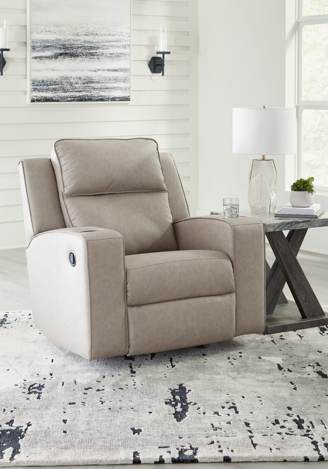Lavenhorne - Rocker Recliner - Pebble - Image 2