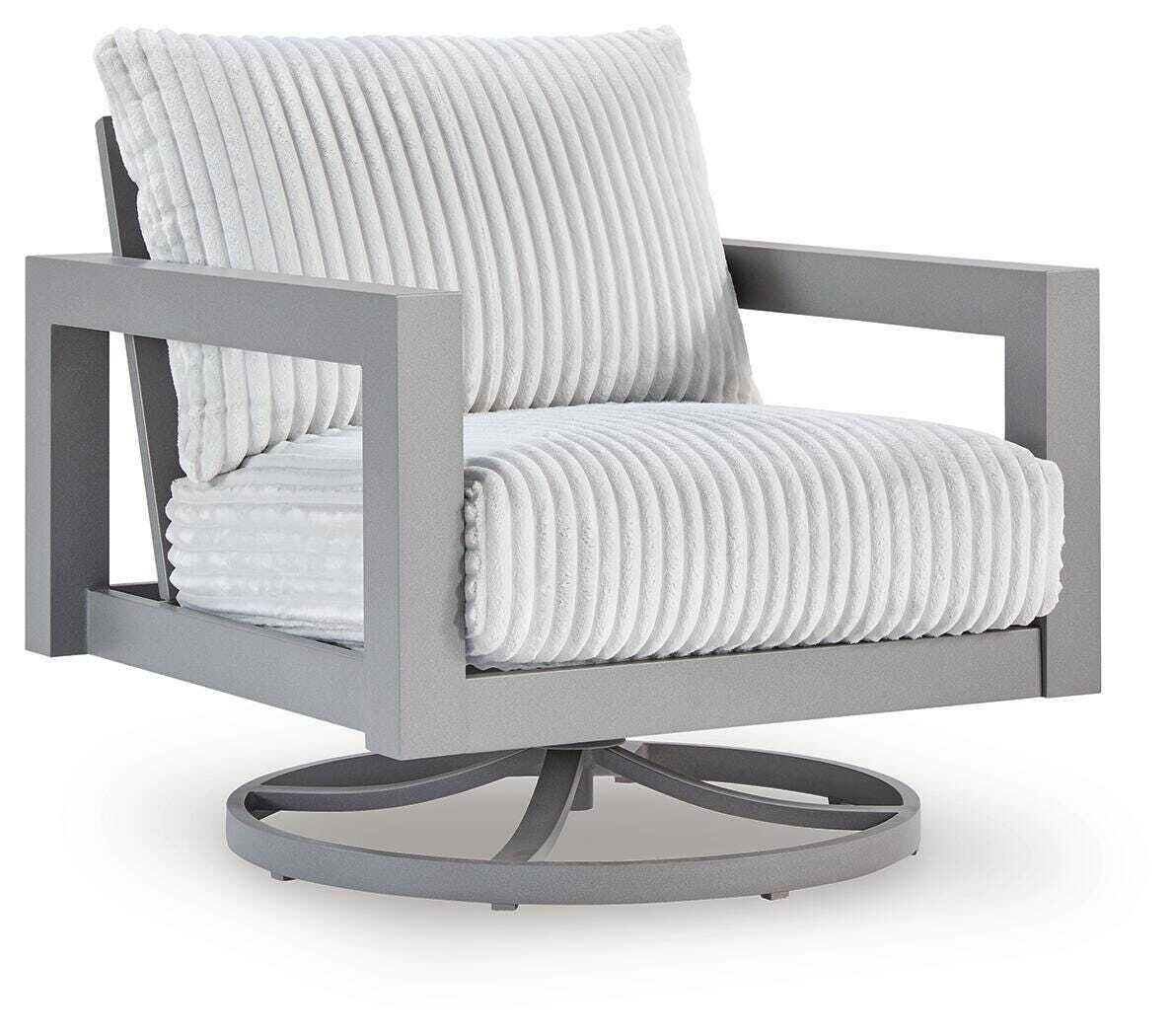 Hurley Park - Swivel Chair With Cushion - Gray