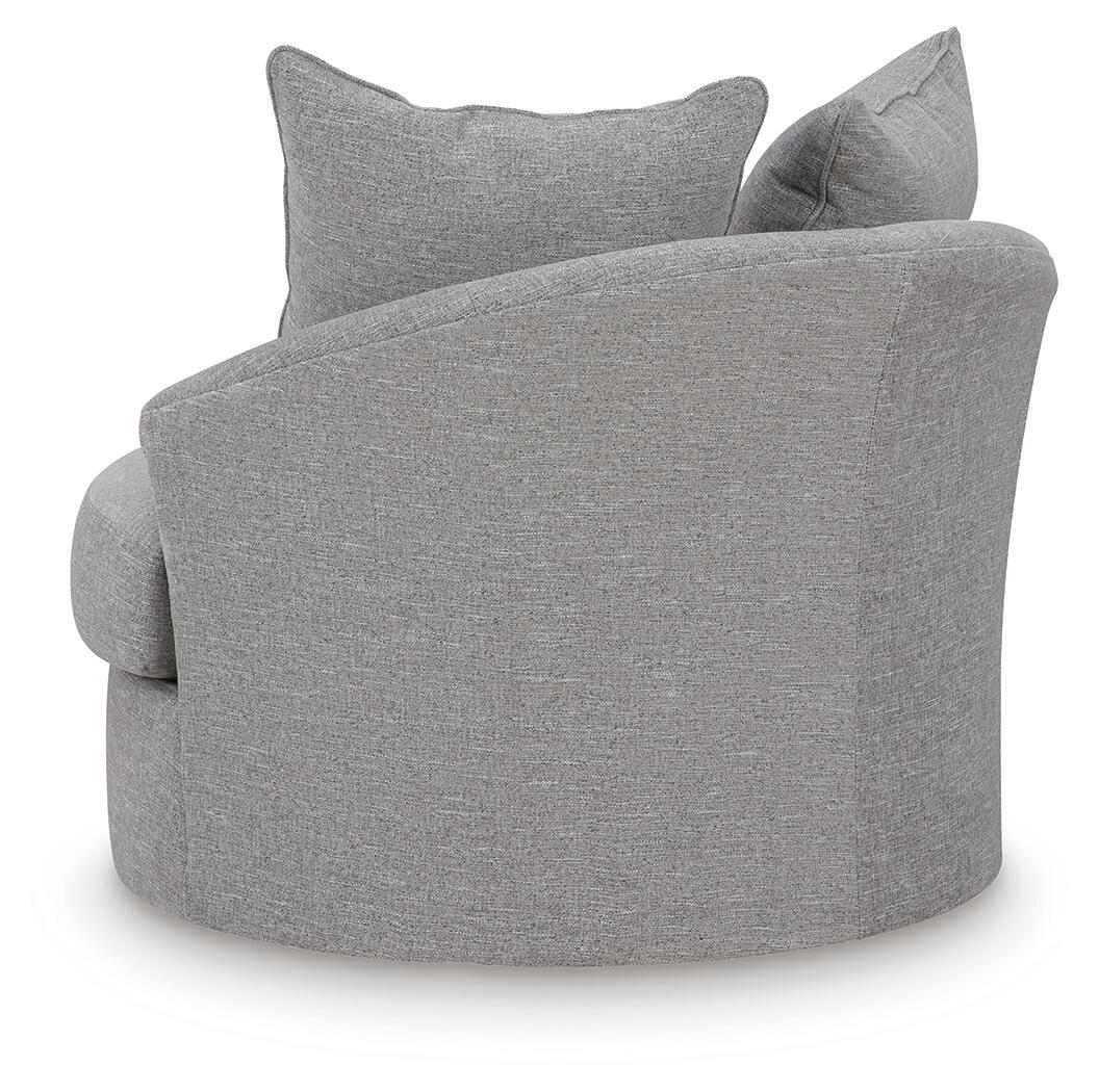 UrbanCrest - Swivel Accent Chair - Pewter - Image 4