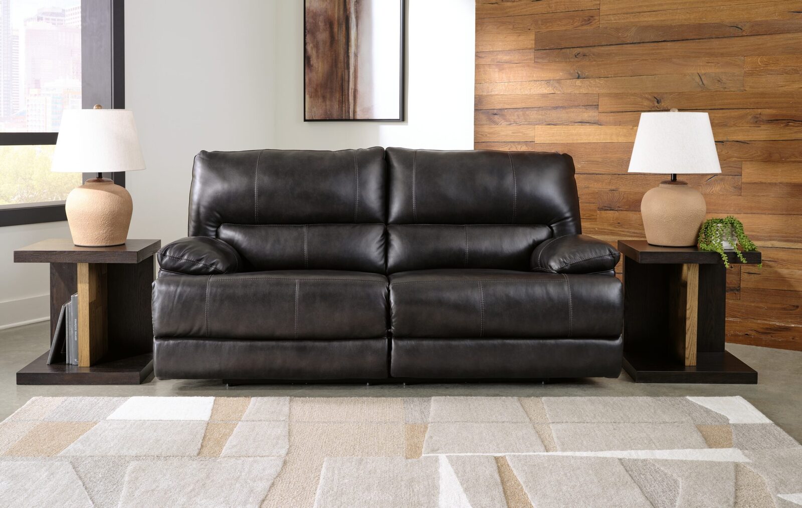 Mountainous - 2 Seat Power Reclining Sofa With Adj Headrest - Eclipse - Image 2