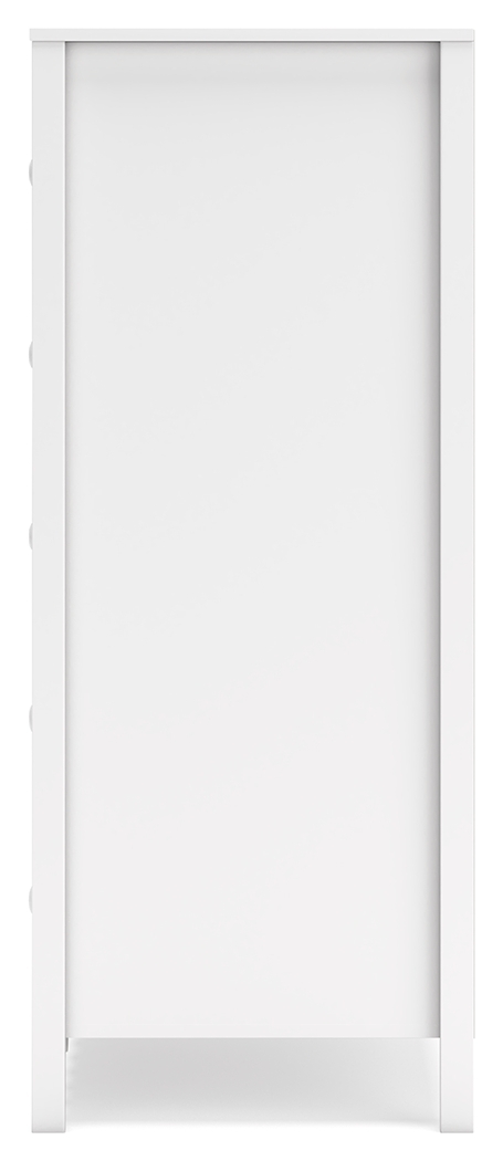 Hallityn - Five Drawer Chest - White - Image 7