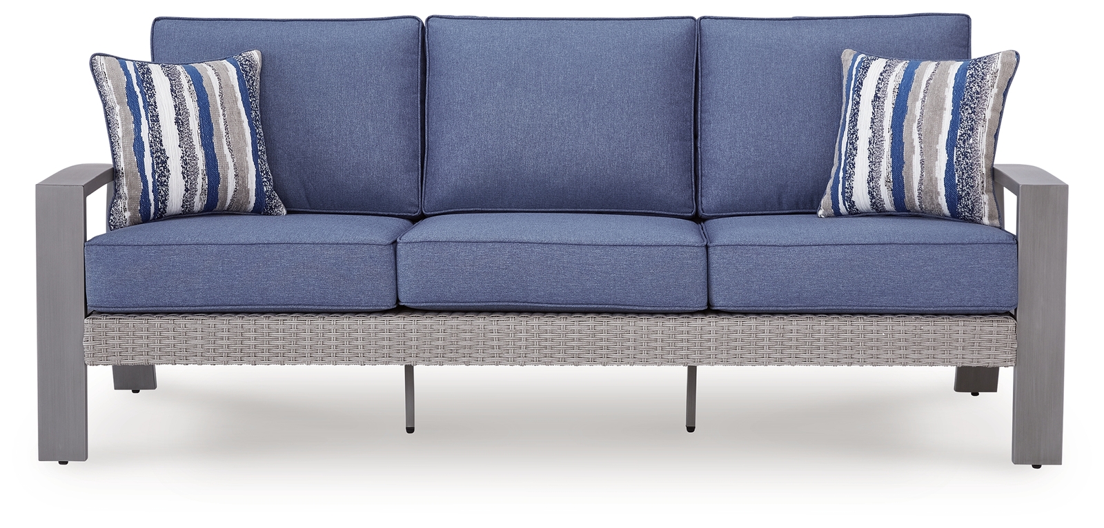 Half Moon Beach - Sofa With Cushion - Blue / Gray - Image 3