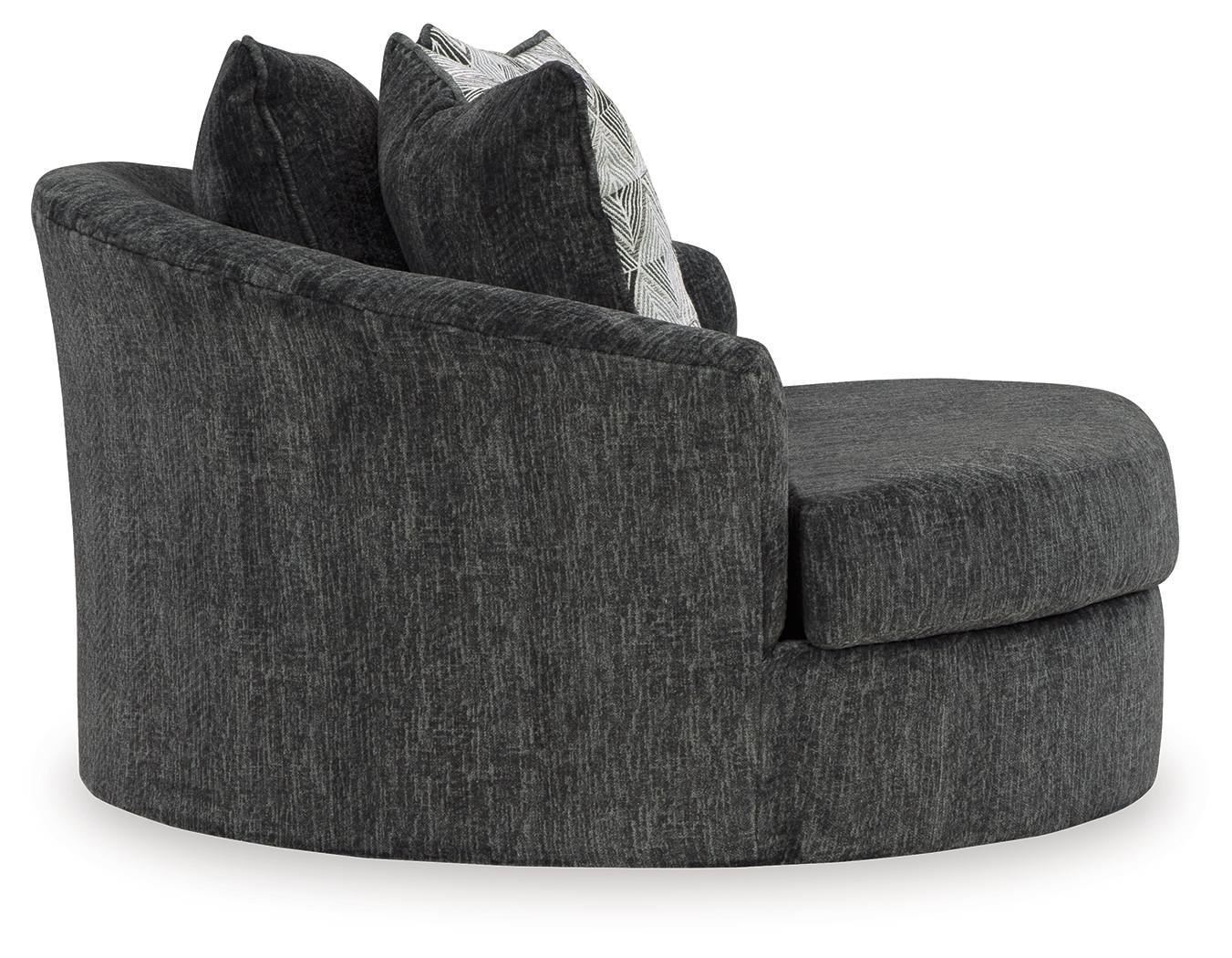 Biddeford - Oversized Swivel Accent Chair - Shadow - Image 4