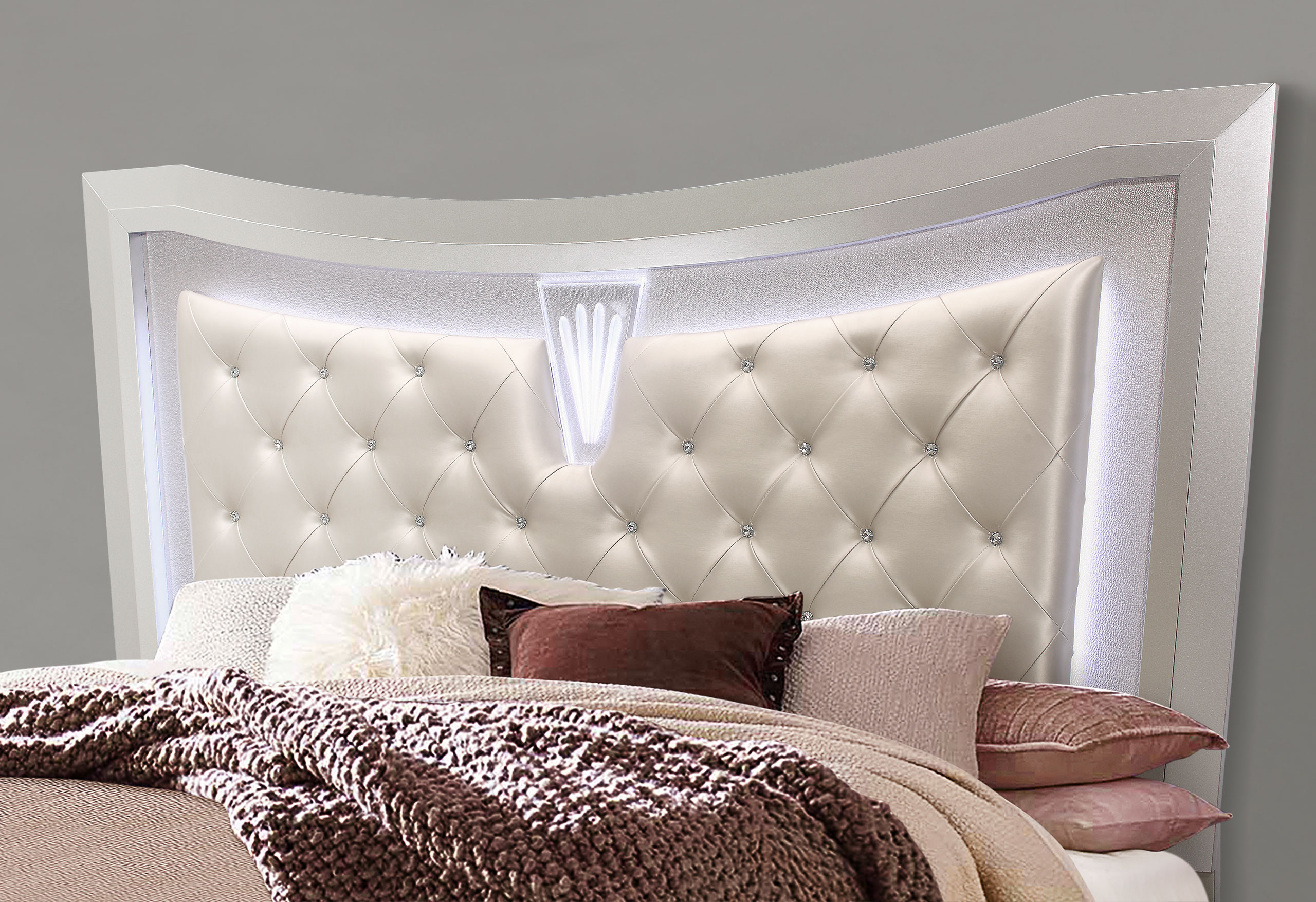 Paris - Bed With LED - Champagne - Image 3